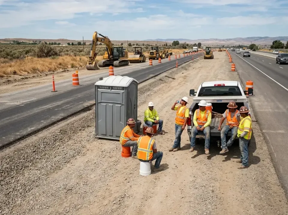 highway-road-construction-crew-007 — frequently asked questions, Porta Potty and Restroom Rentals in Mineralwells, WV
